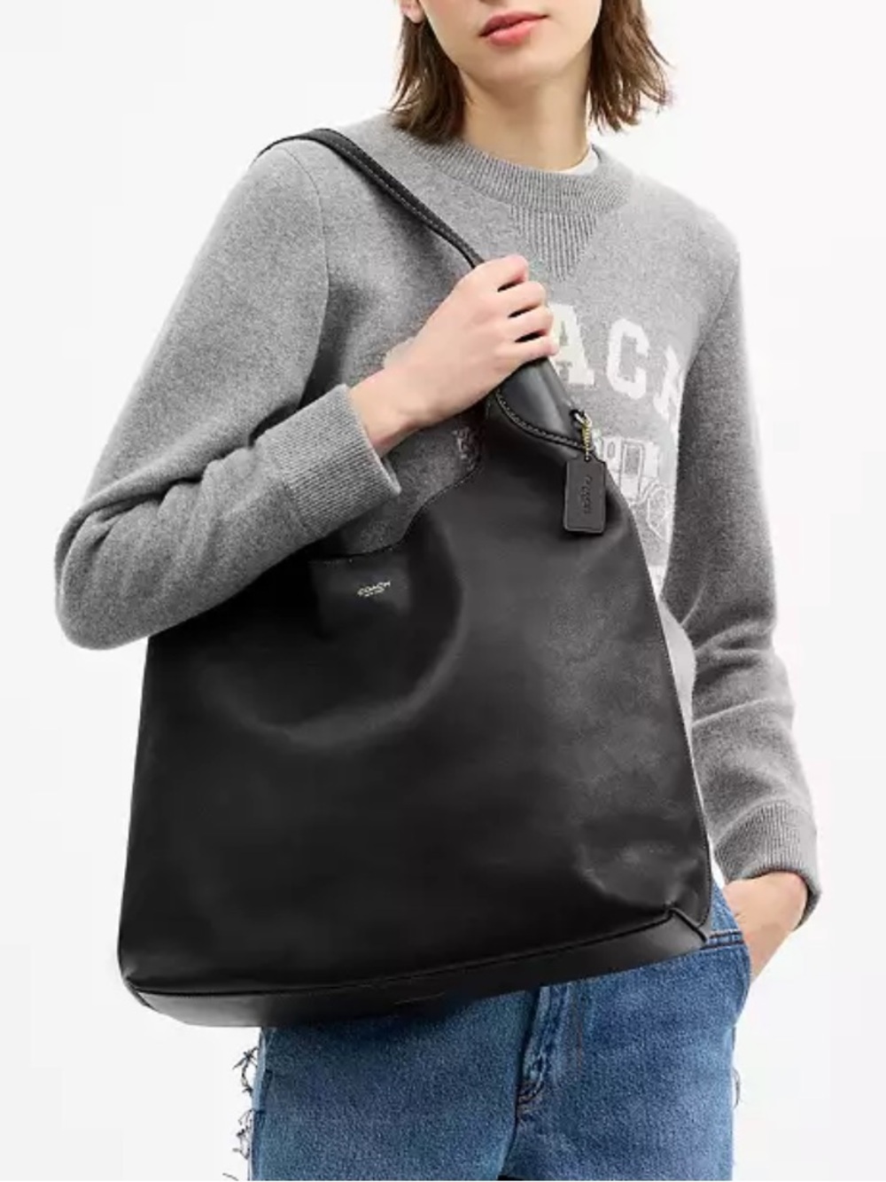 Coach Brooklyn Shoulder Bag 39 - Black Leather